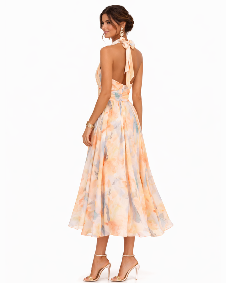 Clea Mykonos – Gabriela Midi Φόρεμα Floral με Print